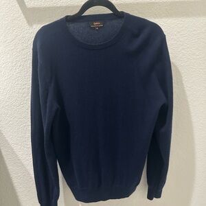Quince Men's Deep Blue Crewneck Cashmere Sweater